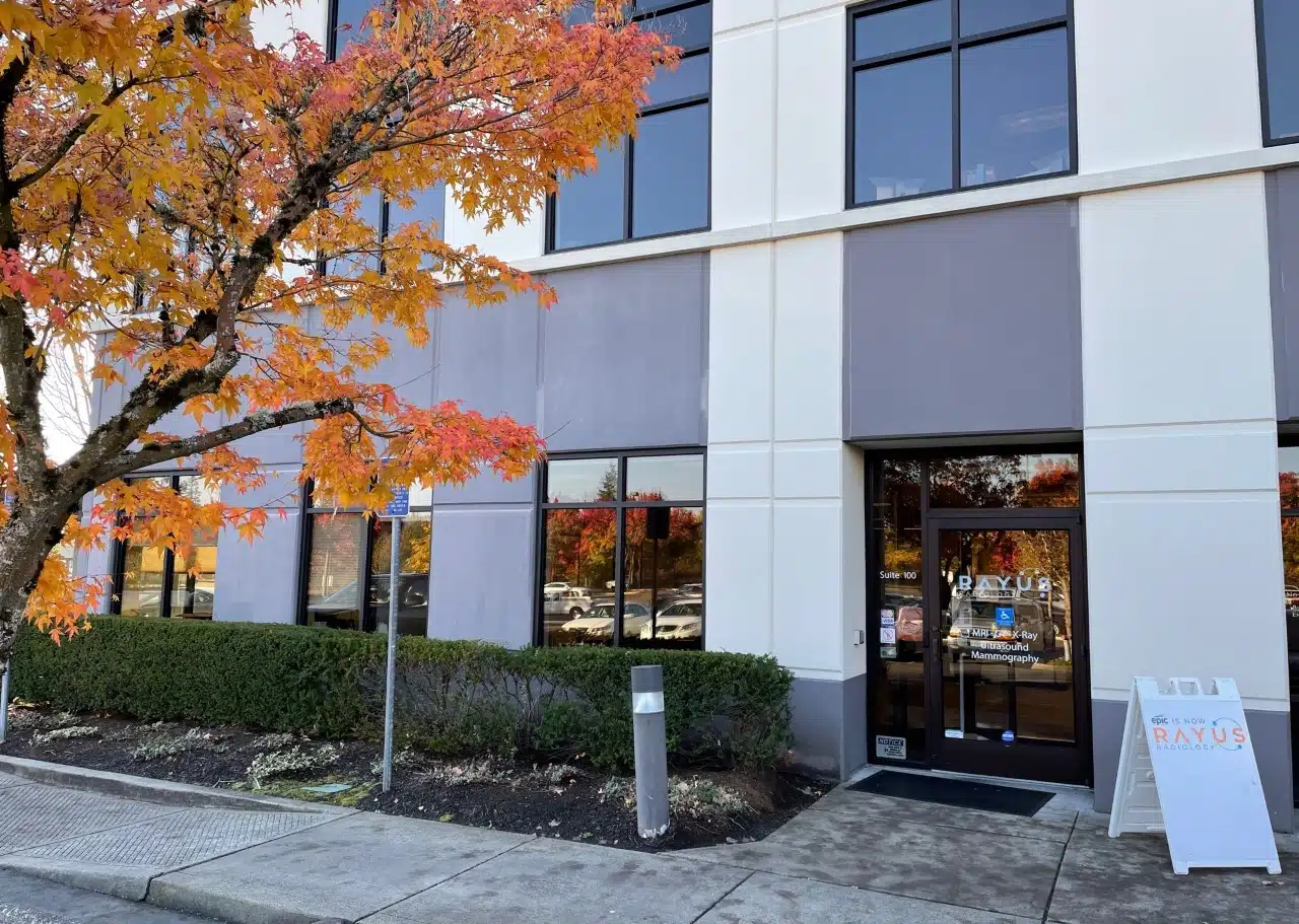 RAYUS Radiology diagnostic imaging center in 1500 NW Bethany Blvd., Suite 100, Beaverton, OR 97006